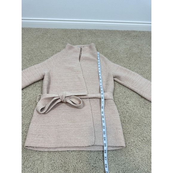 Boden Sweater Womens 4 Pink Wool Alpaca Blend Belted Barcelona Knit Cardigan - Picture 5 of 6
